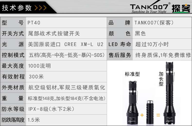 手電PT10，為戰(zhàn)術(shù)而生